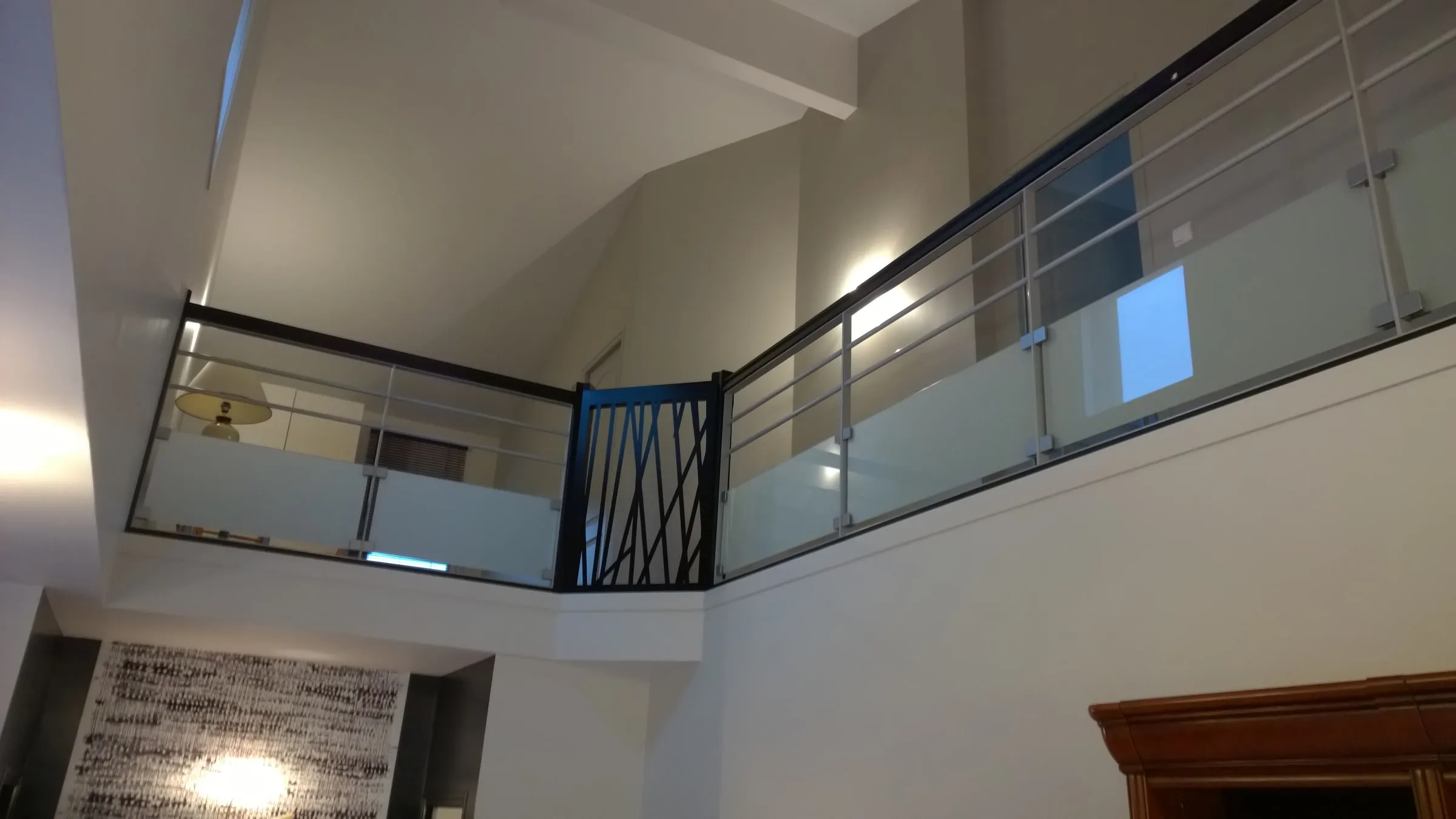 Garde-corps intérieur vitré